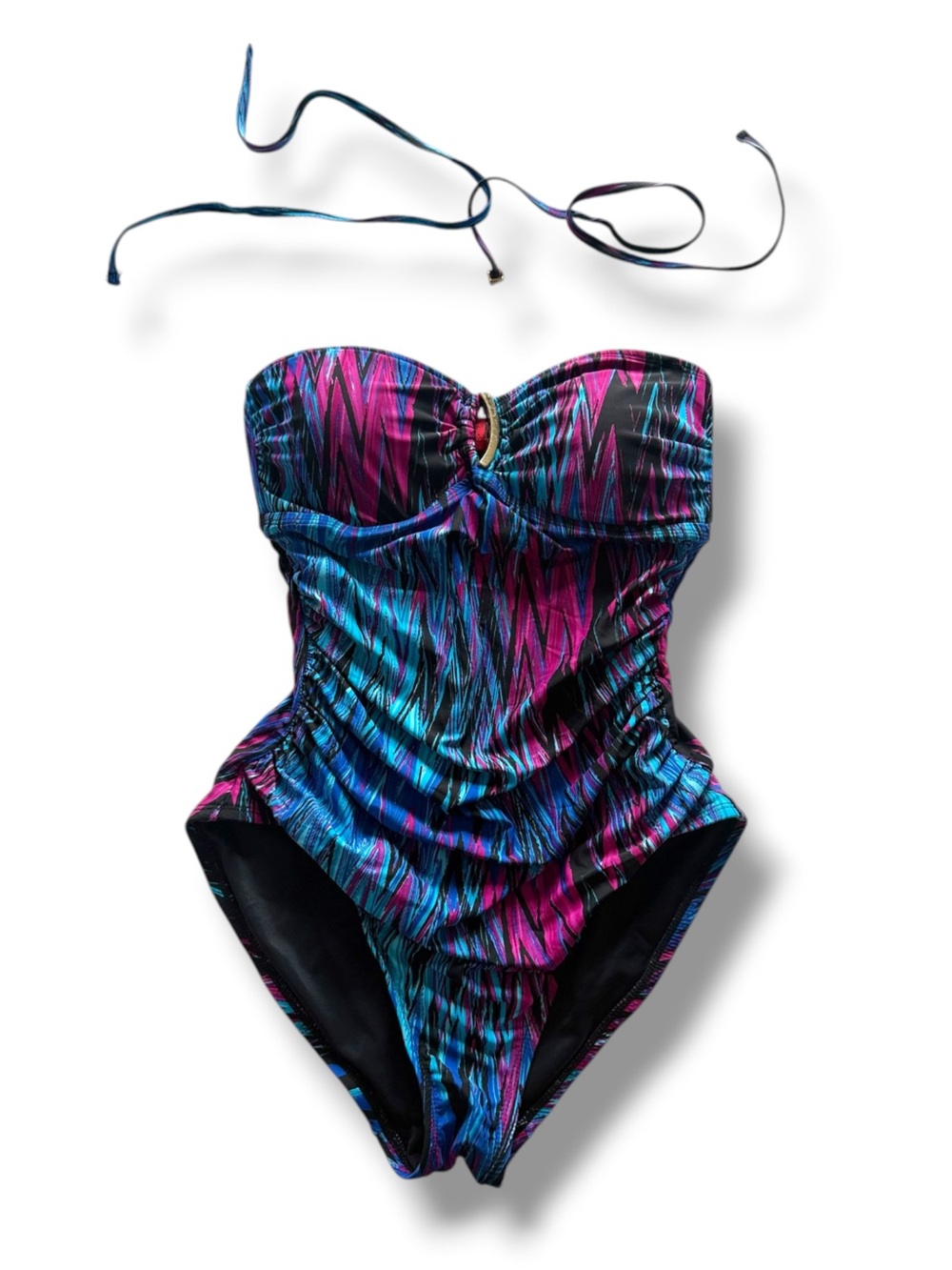 SPANX Slimming Shaping One Piece Bikini Full Coverage Summer Multi Colour 6